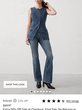 Banana Republic Factory KICK FLARE MID-RISE JEAN